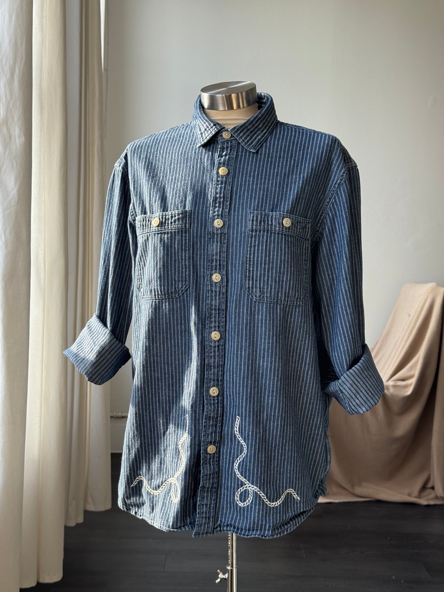 Jaxson Handcrafted Embroidered Old Souls Button Down