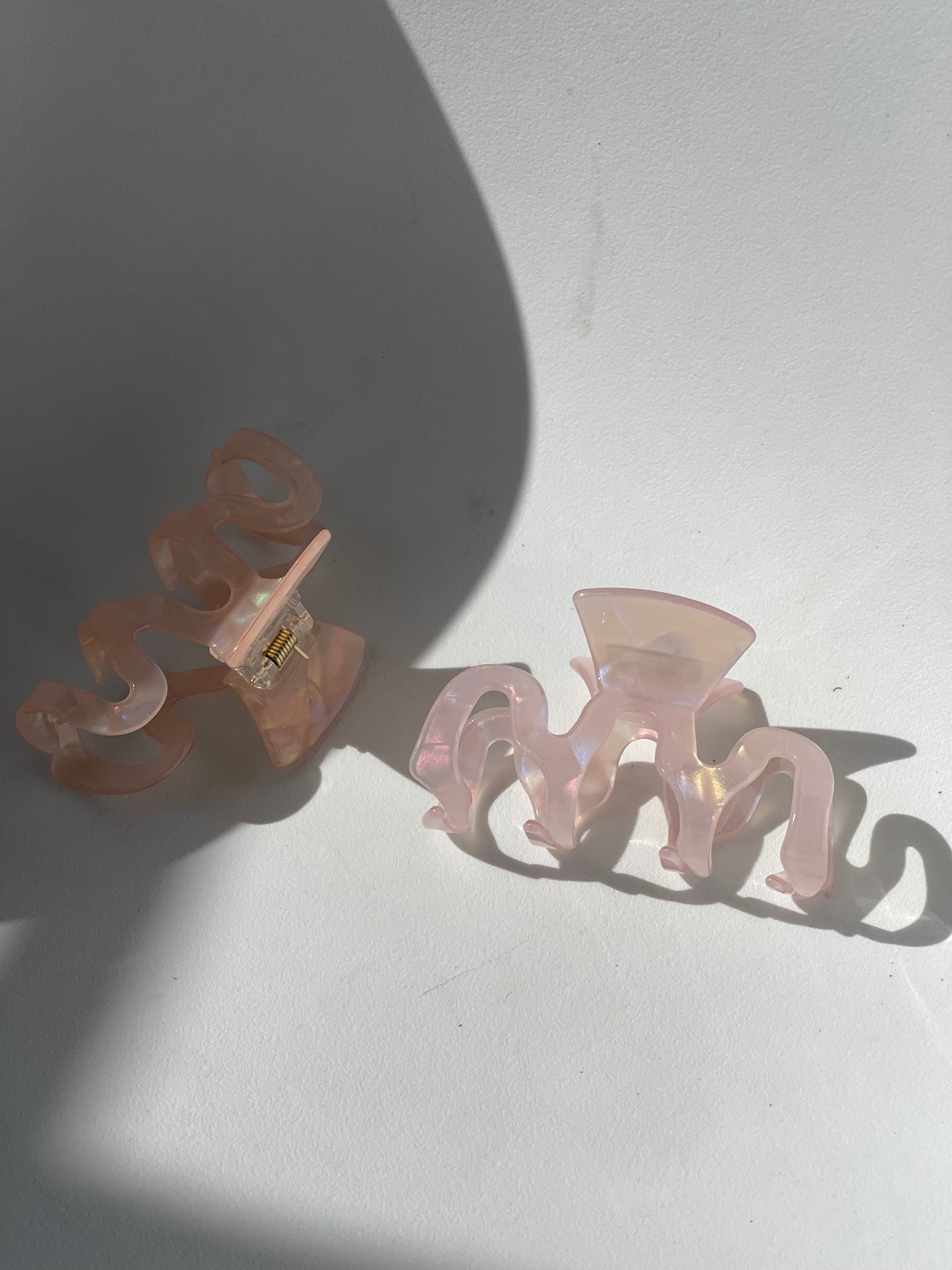 Wave Claw Clip Set In Confetti Bubblegum