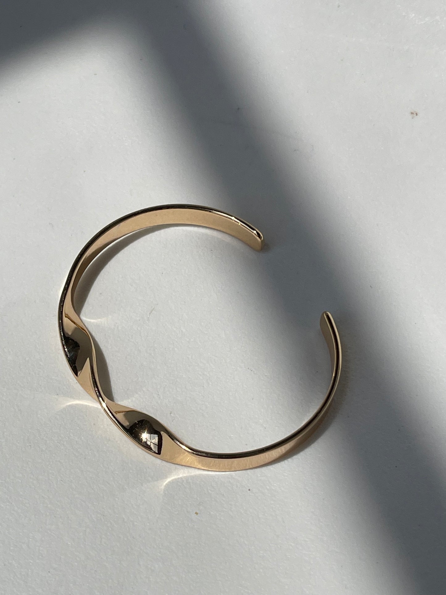 Shawna Double Twist Cuff Bracelet In Gold