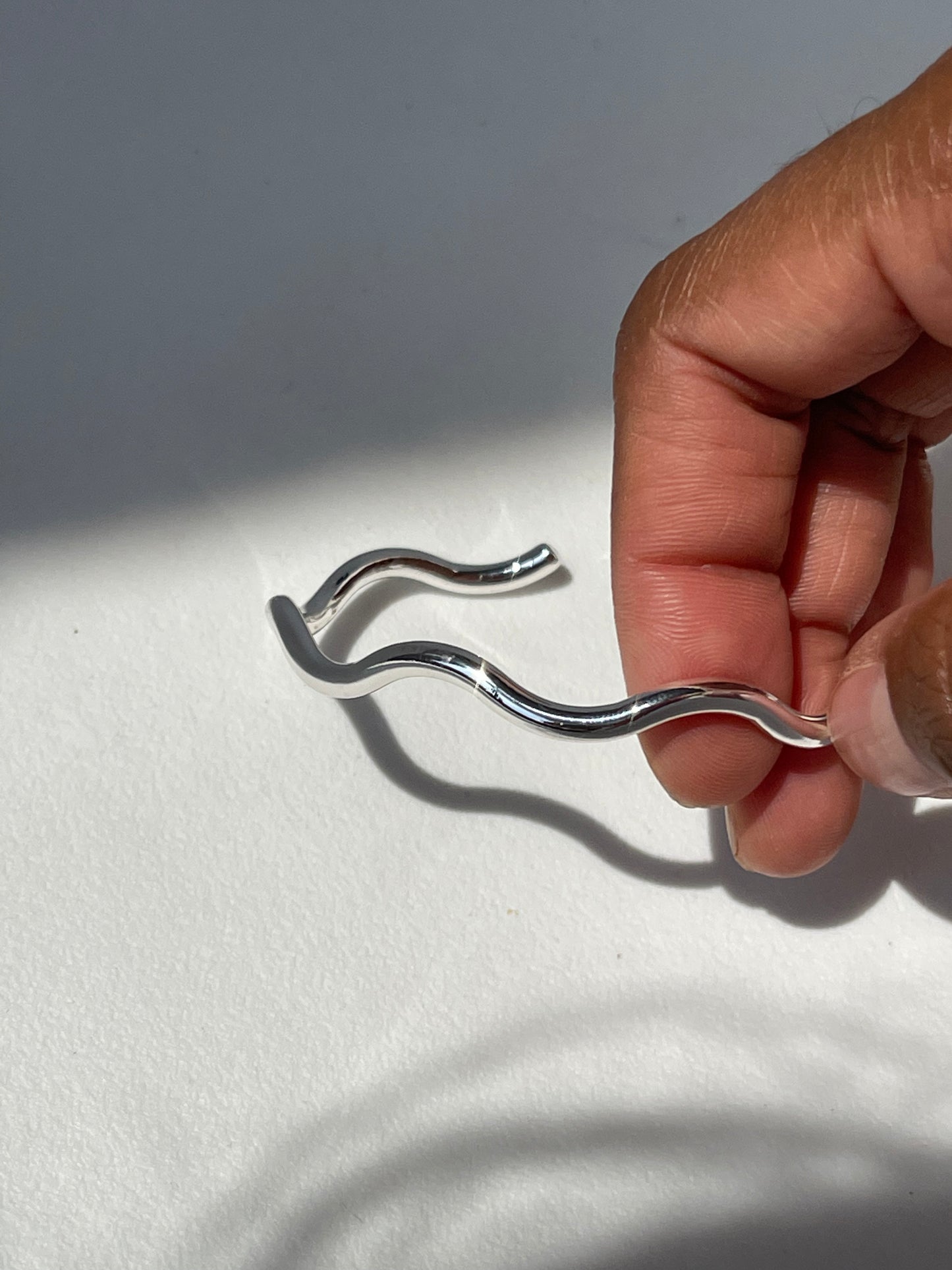 Sonia Classic Wave Cuff Bracelet In Silver