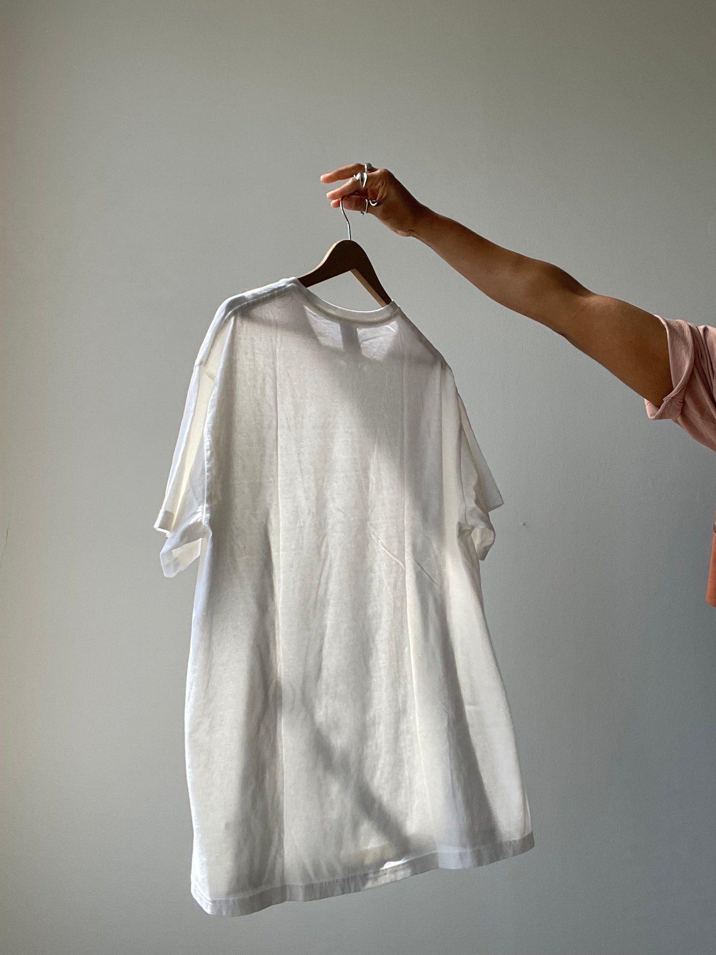 Angels Organic Cotton Oversized Tee In White