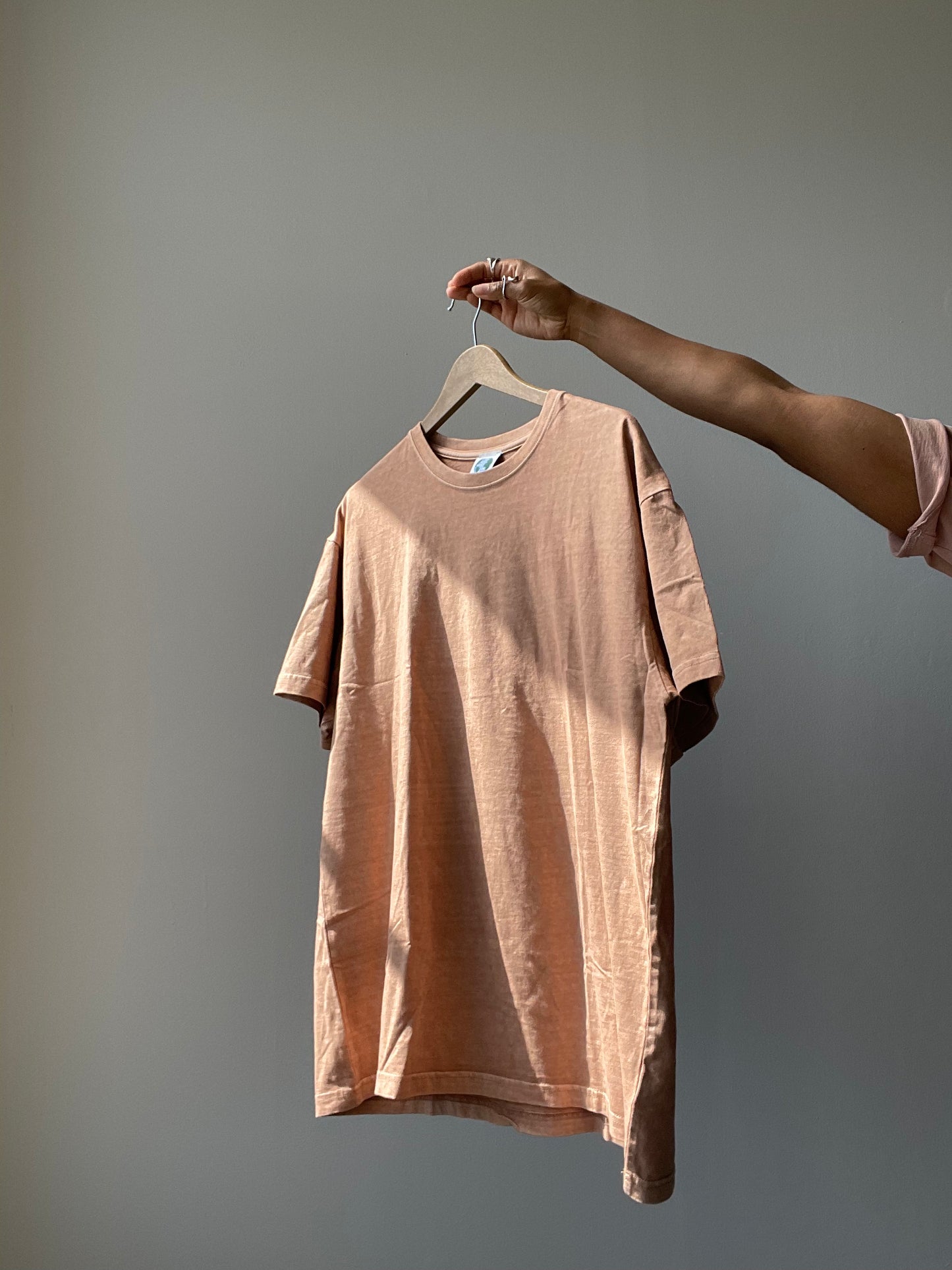 Angels Organic Cotton Oversized Tee In Acid Sand