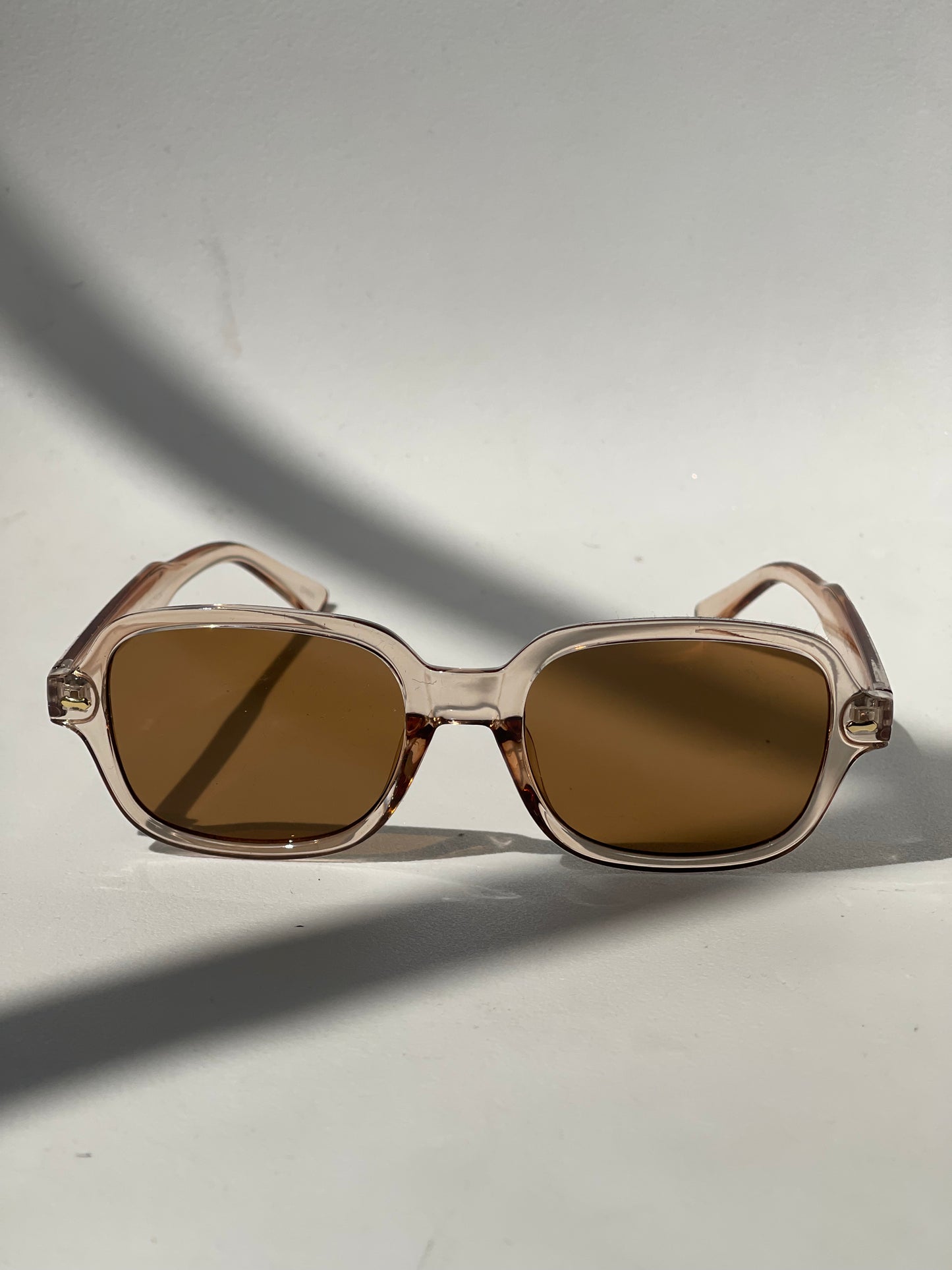 Rowan Gold Stud Sunglasses In Taupe