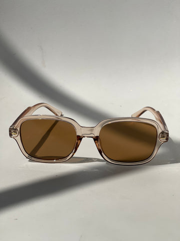 Rowan Gold Stud Sunglasses In Taupe
