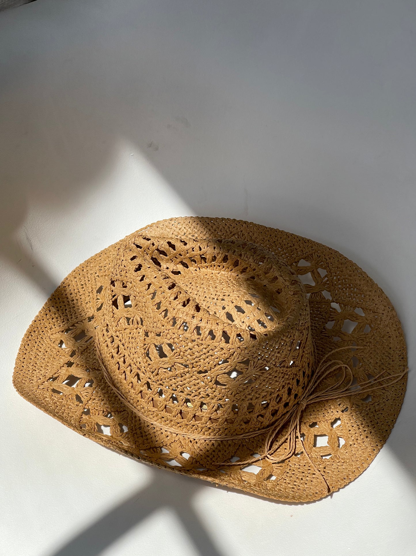 Madison Handmade Summer Cowboy Hat In Tan