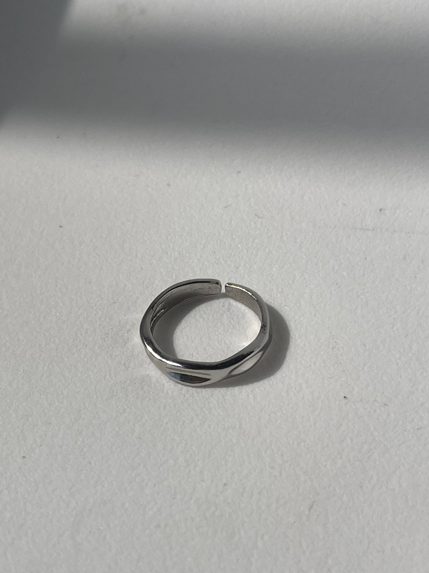 Ferris Ditch Single Band Ring In Silver