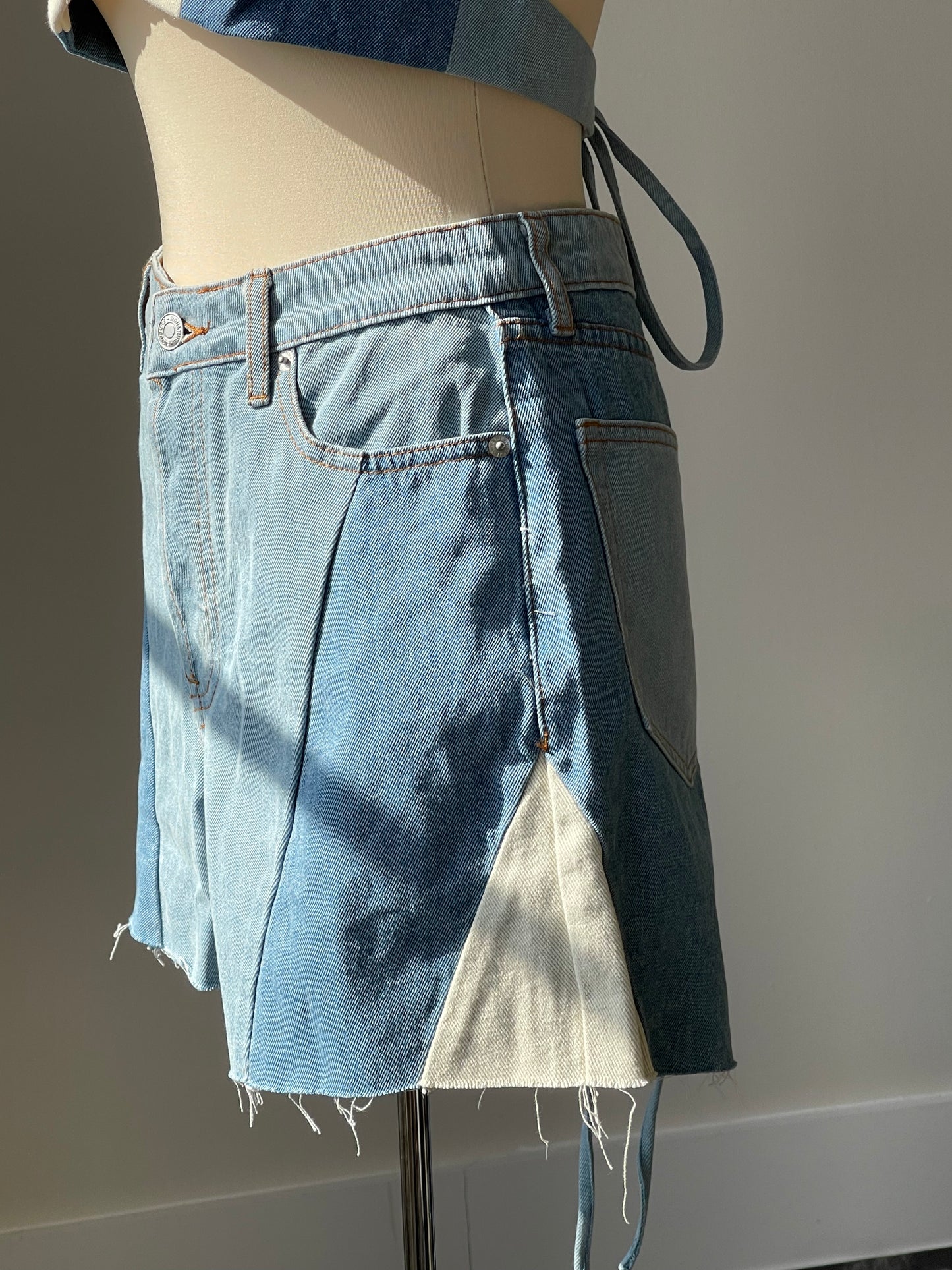 Susie 70s Style Denim Shorts
