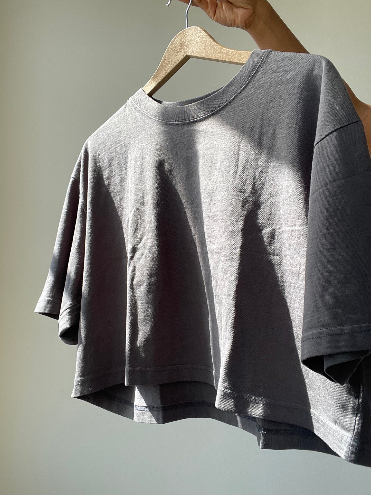 Billy Organic Cotton T Shirt In Ash Grey