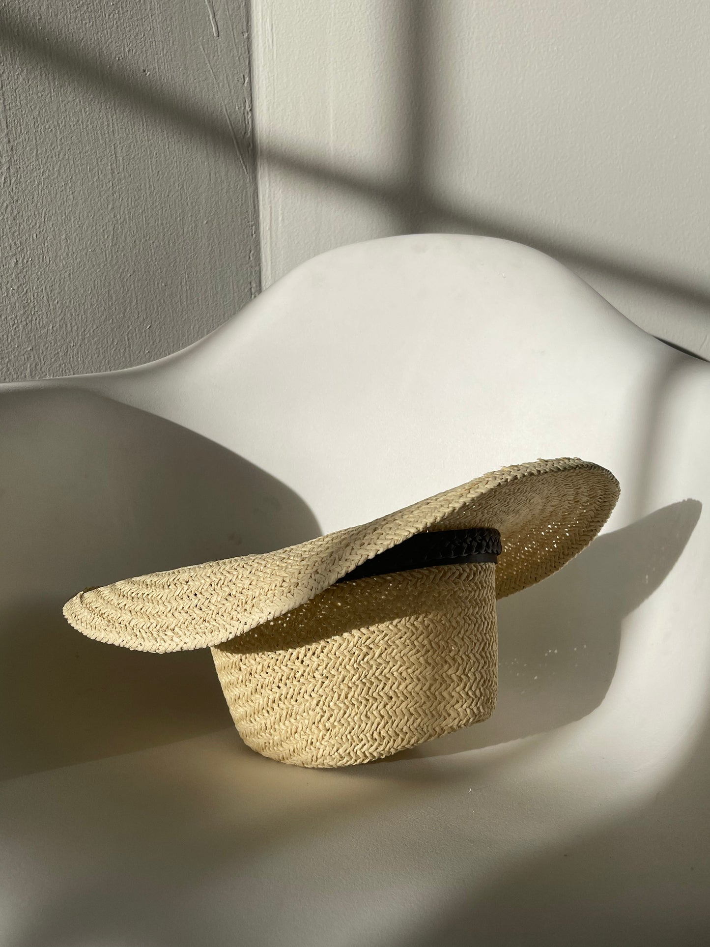 Casey Braided Belt Woven Cowboy Hat In Taupe