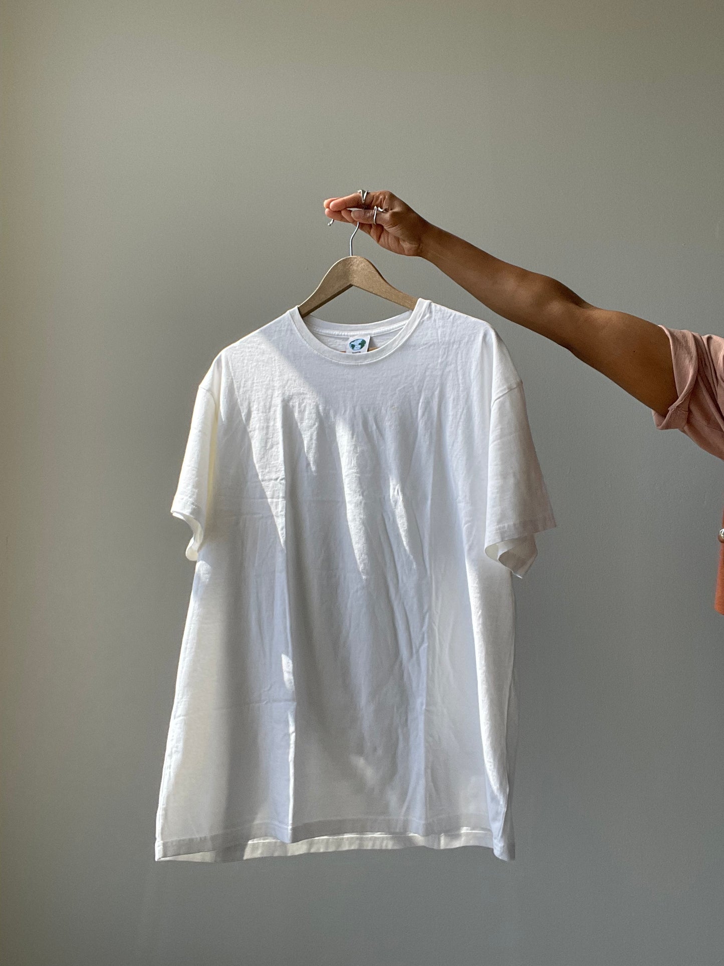 Angels Organic Cotton Oversized Tee In White