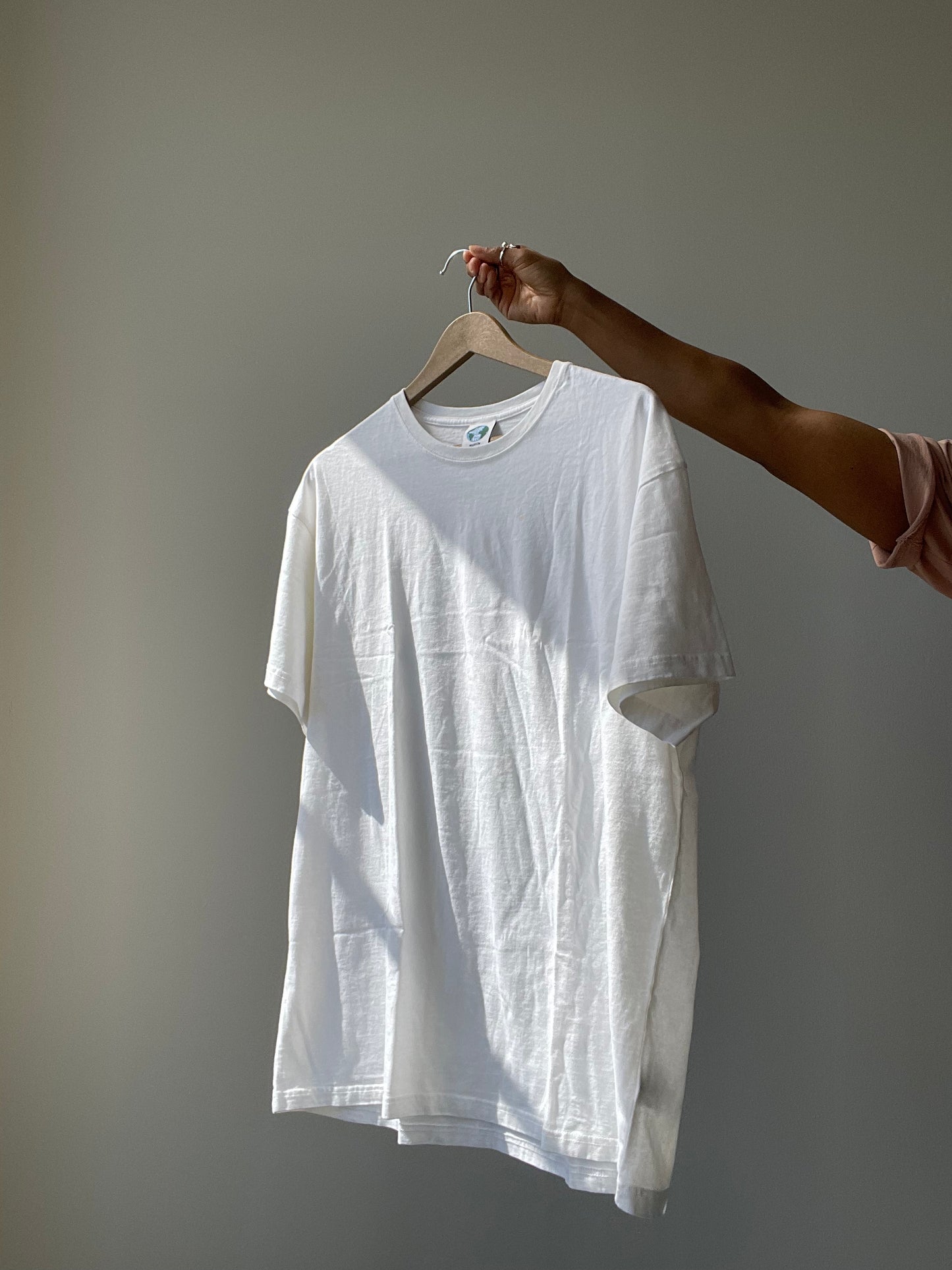 Angels Organic Cotton Oversized Tee In White