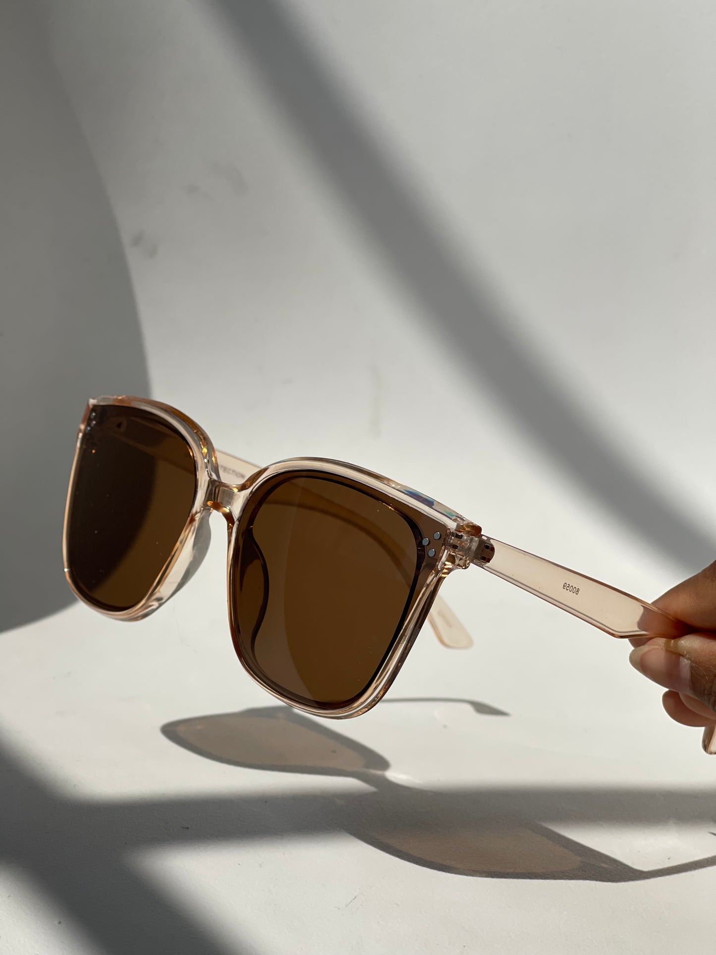 Jenna Classics Square Sunglasses In Peach