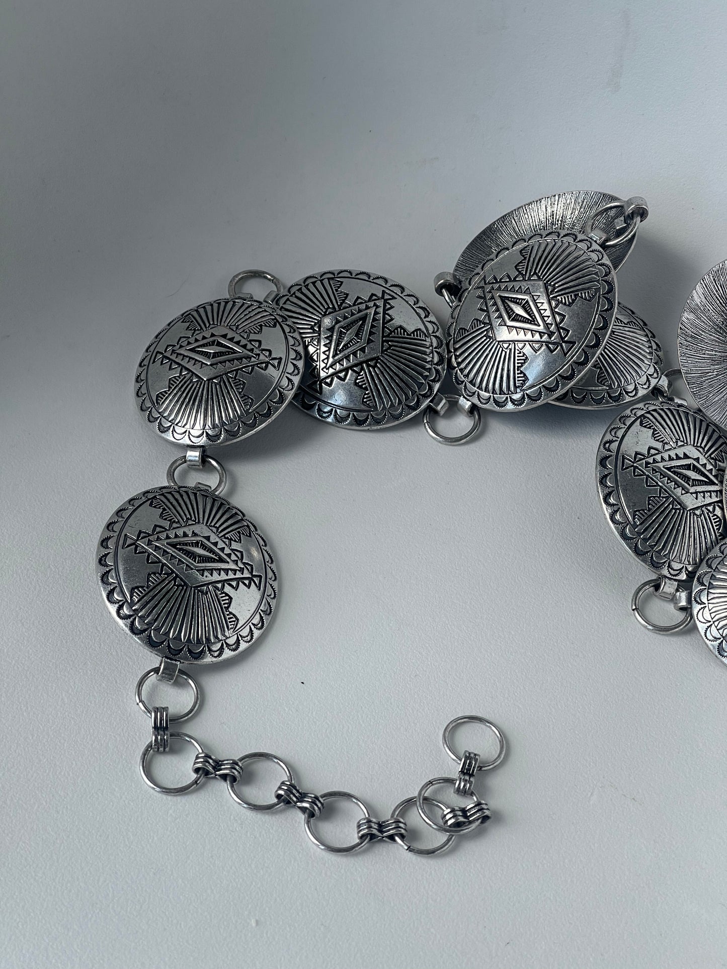 Denton Metal Chain Belt In Silver