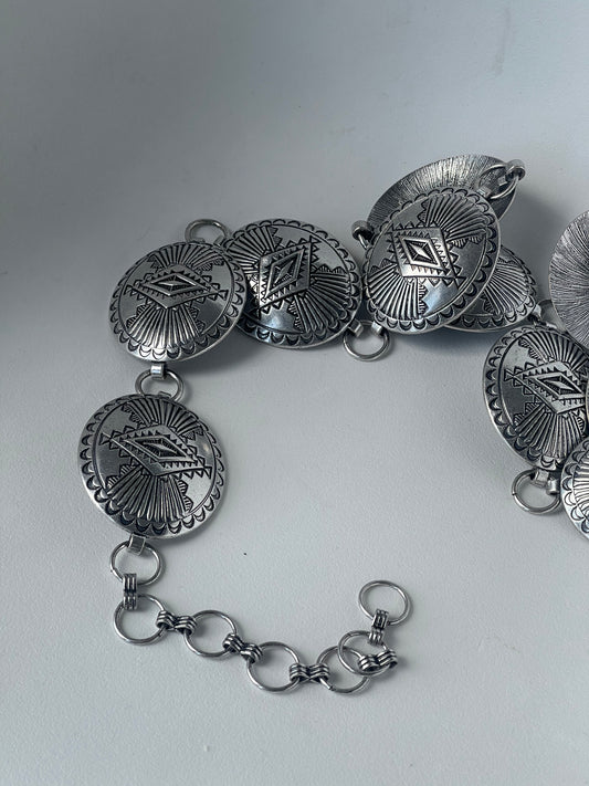Denton Metal Chain Belt In Silver