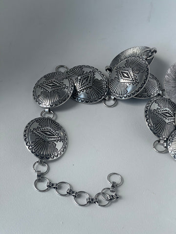 Denton Metal Chain Belt In Silver