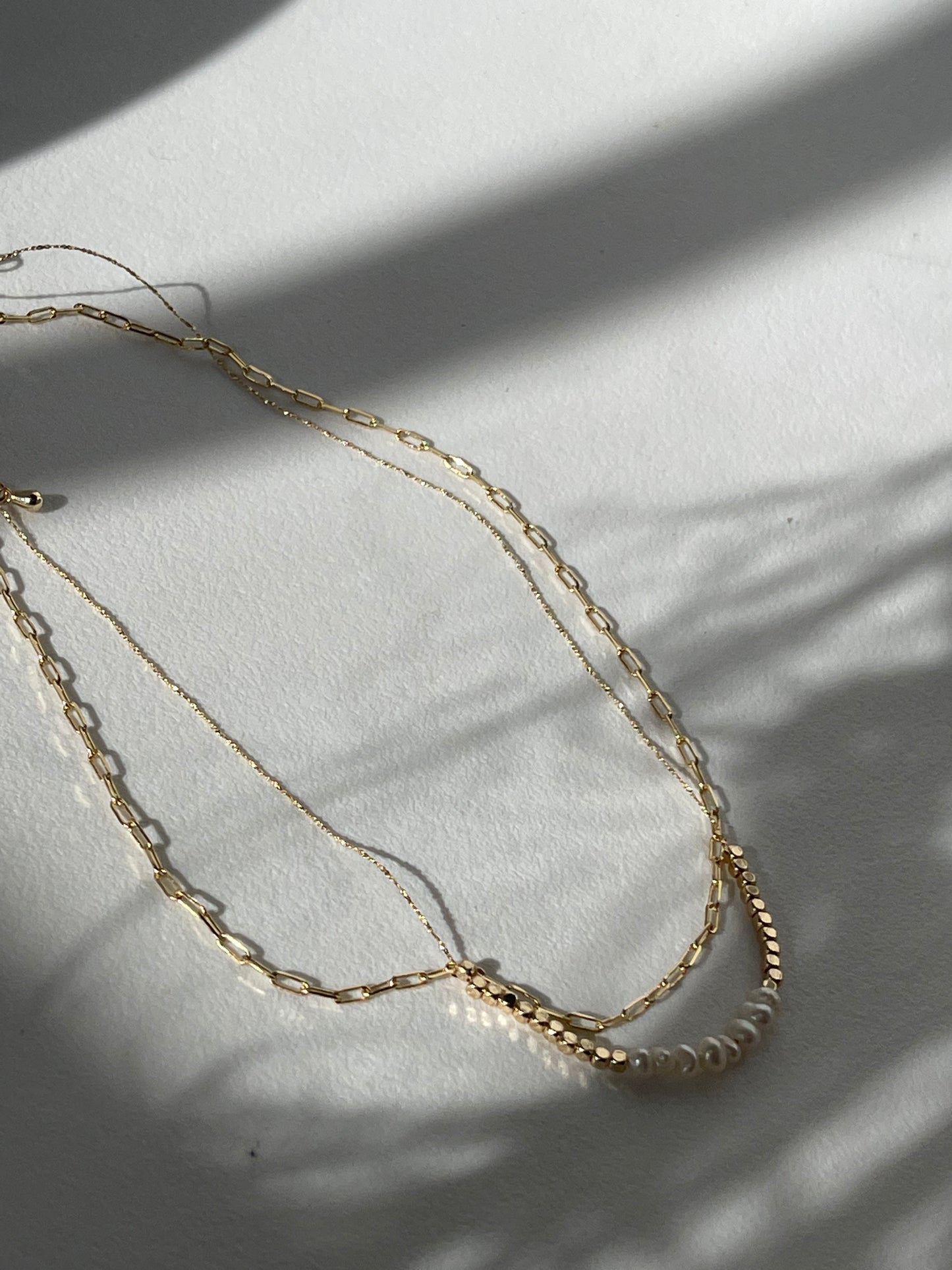 Sebastian Freshwater Pearl & Nugget Layered Necklace In Gold