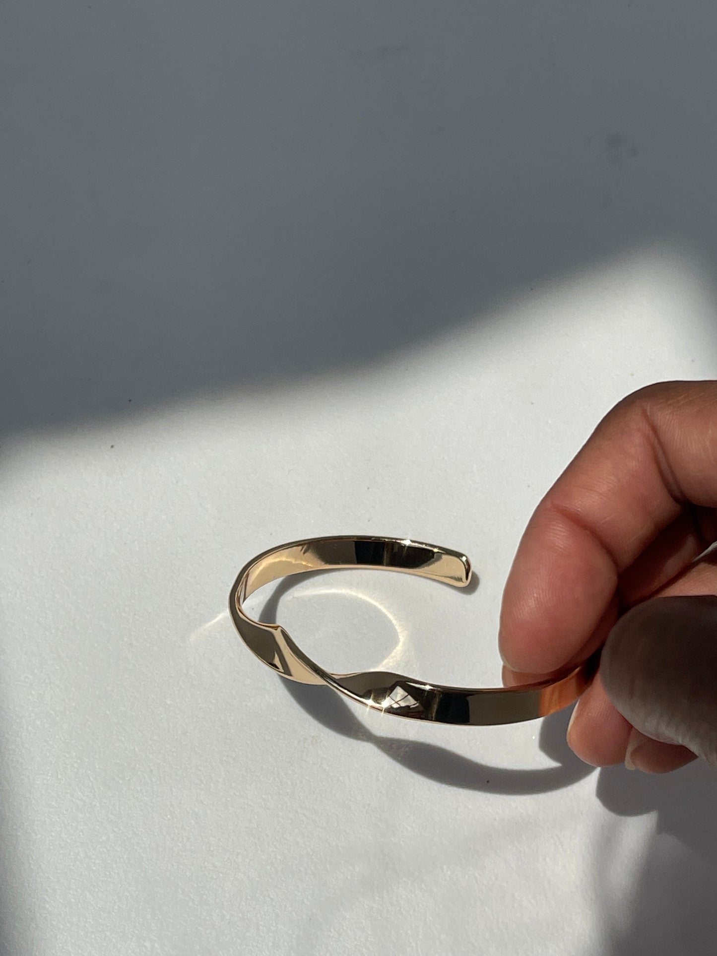 Shawna Double Twist Cuff Bracelet In Gold