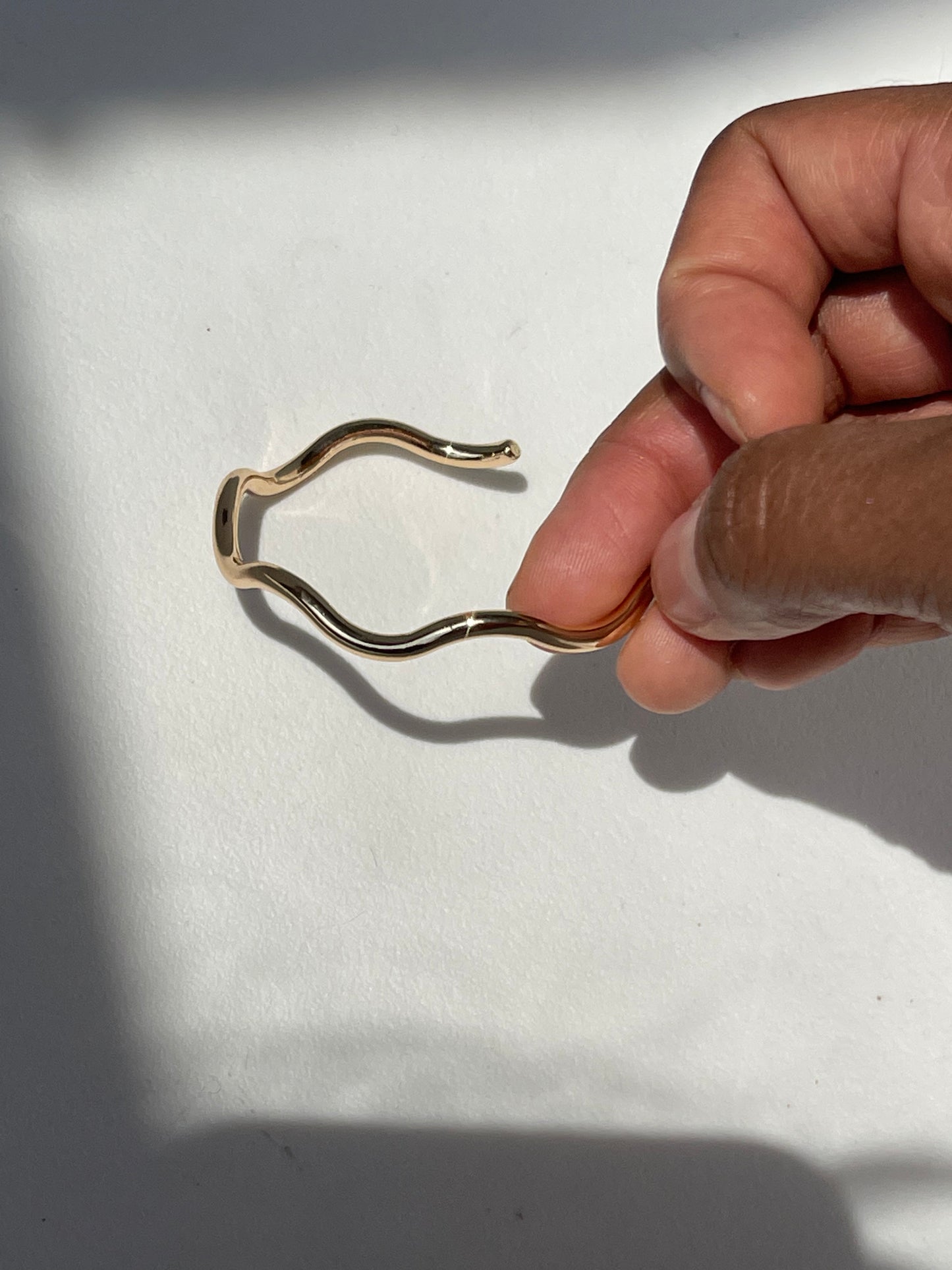 Sonia Classic Wave Cuff Bracelet In Gold