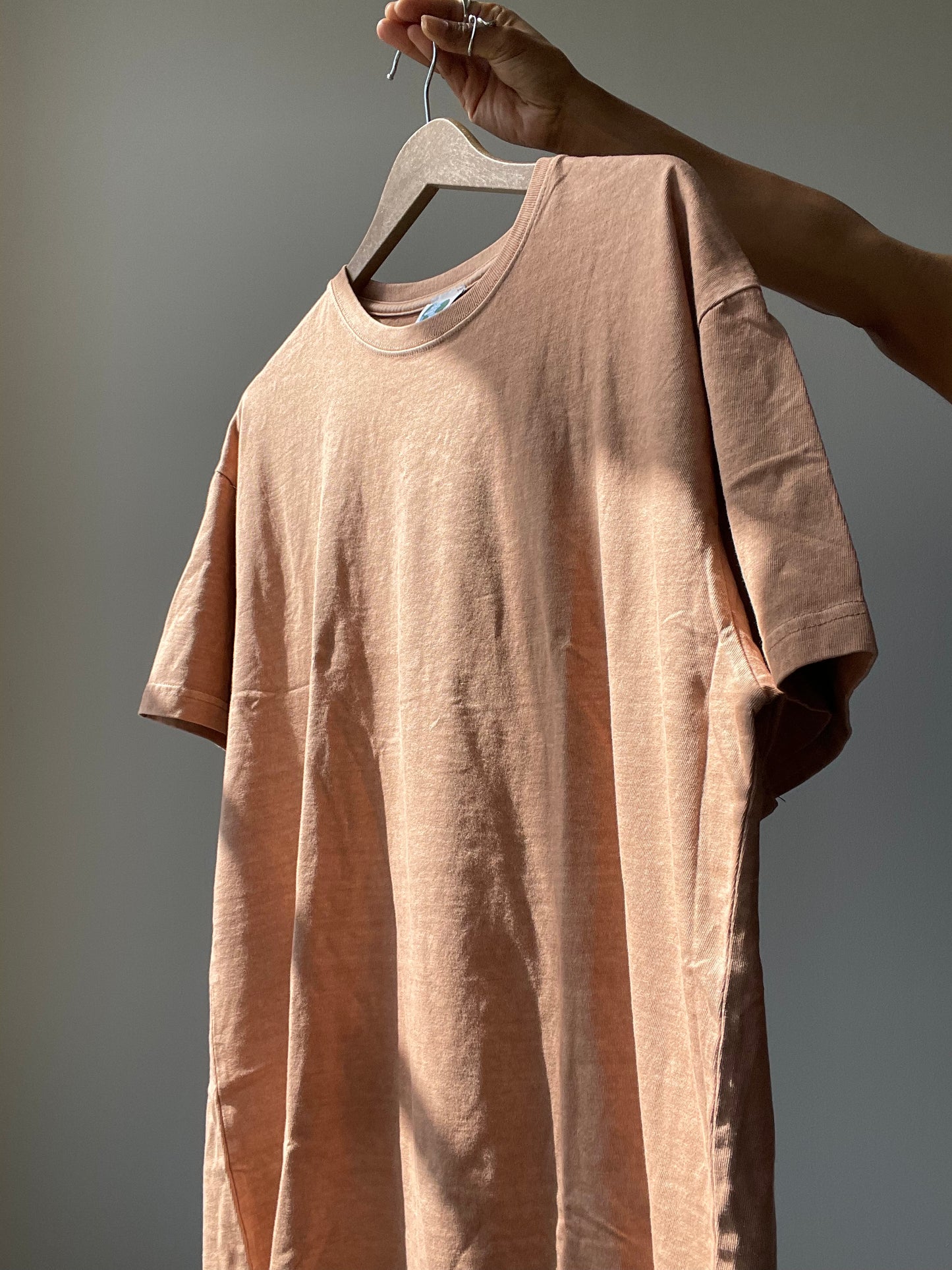 Angels Organic Cotton Oversized Tee In Acid Sand