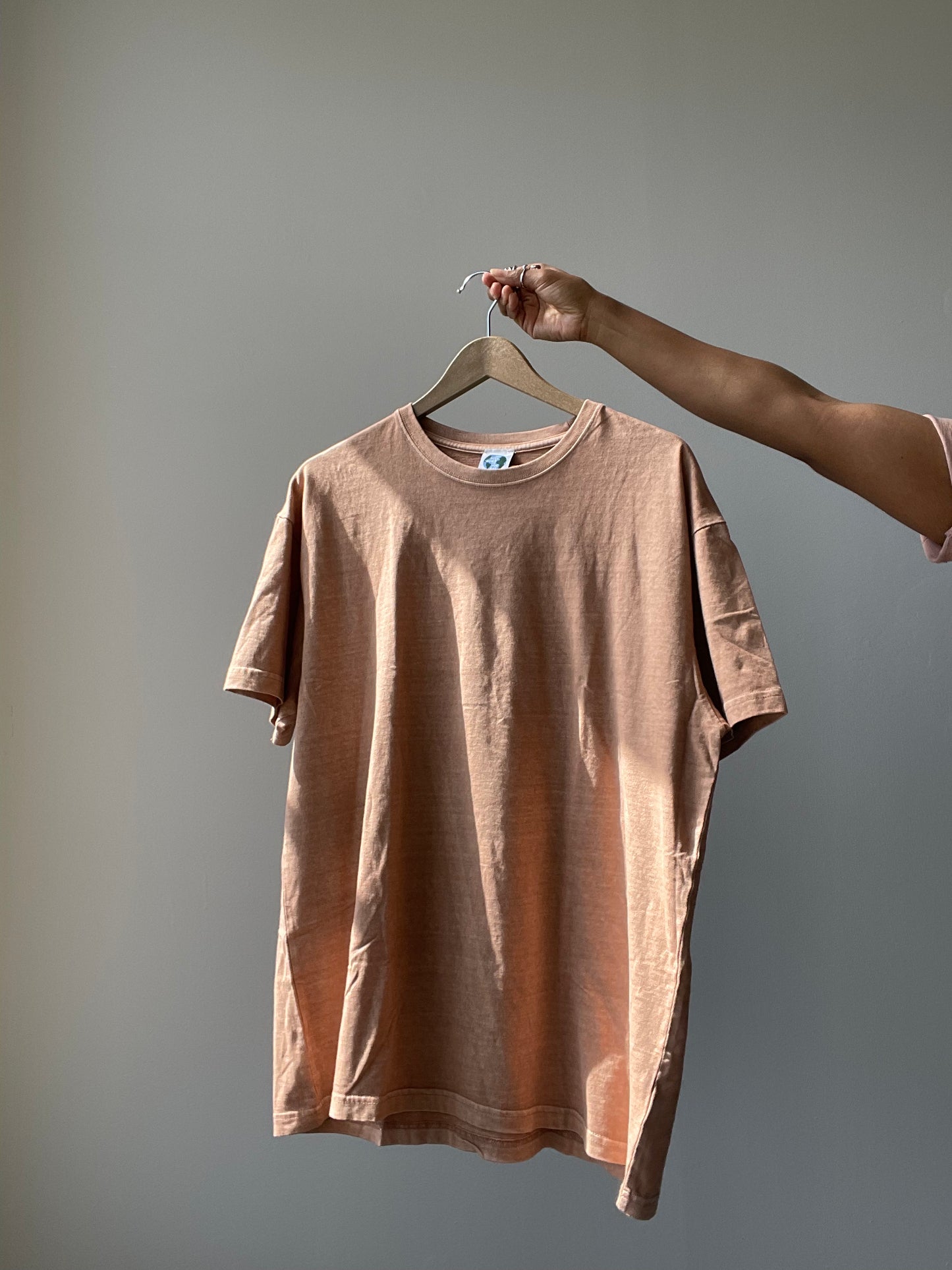 Angels Organic Cotton Oversized Tee In Acid Sand