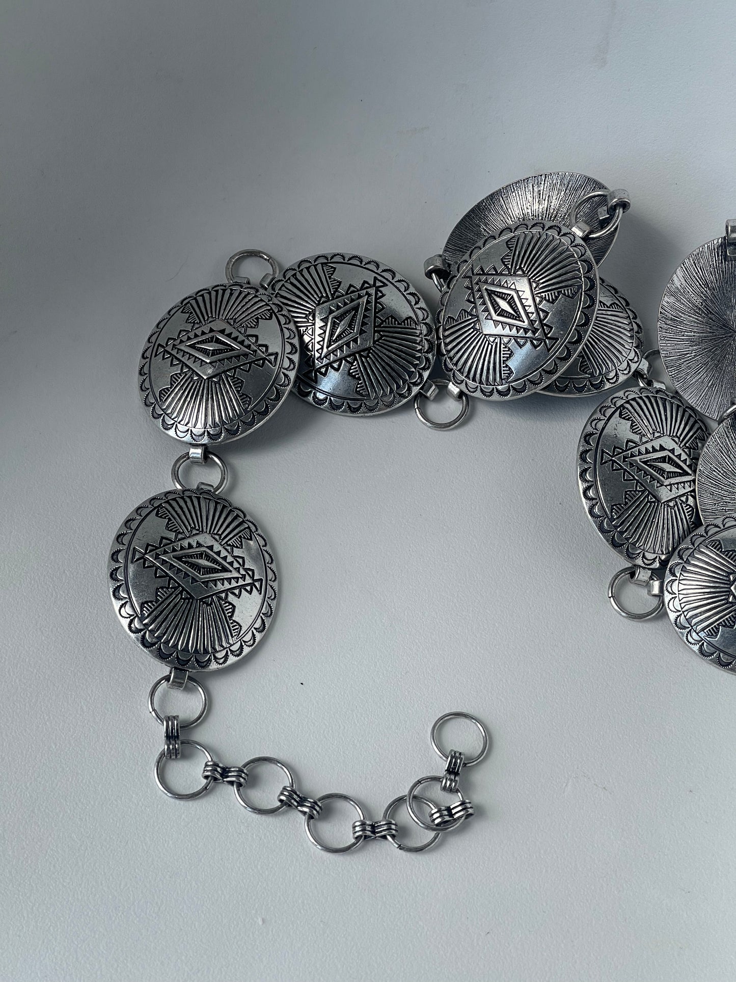 Denton Metal Chain Belt In Silver