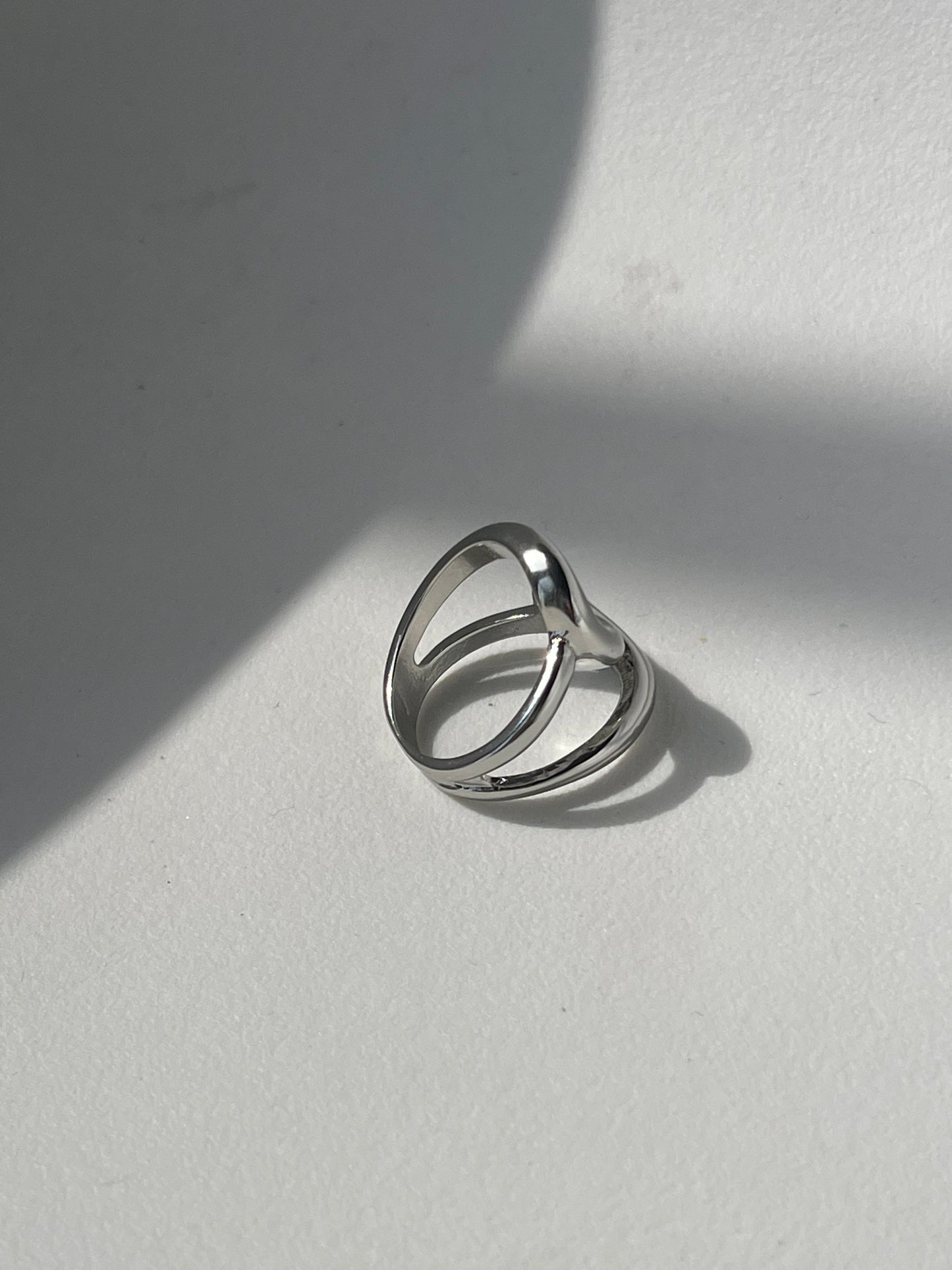 Lindsay Infinity Statement Ring In Silver