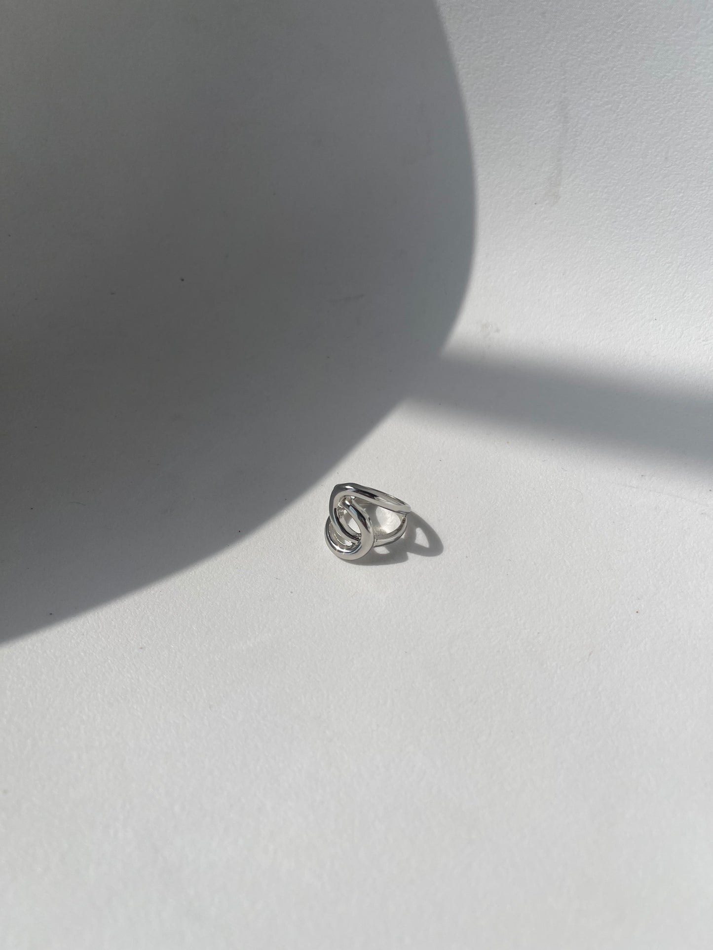 Lindsay Infinity Statement Ring In Silver