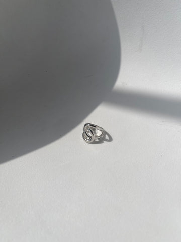Lindsay Infinity Statement Ring In Silver