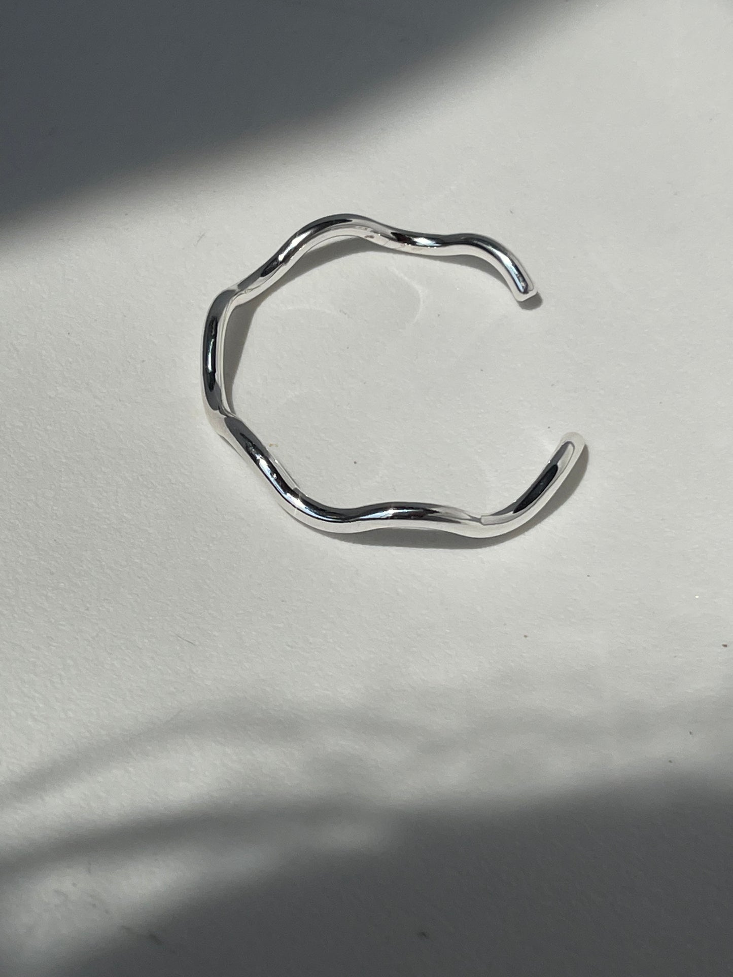 Sonia Classic Wave Cuff Bracelet In Silver