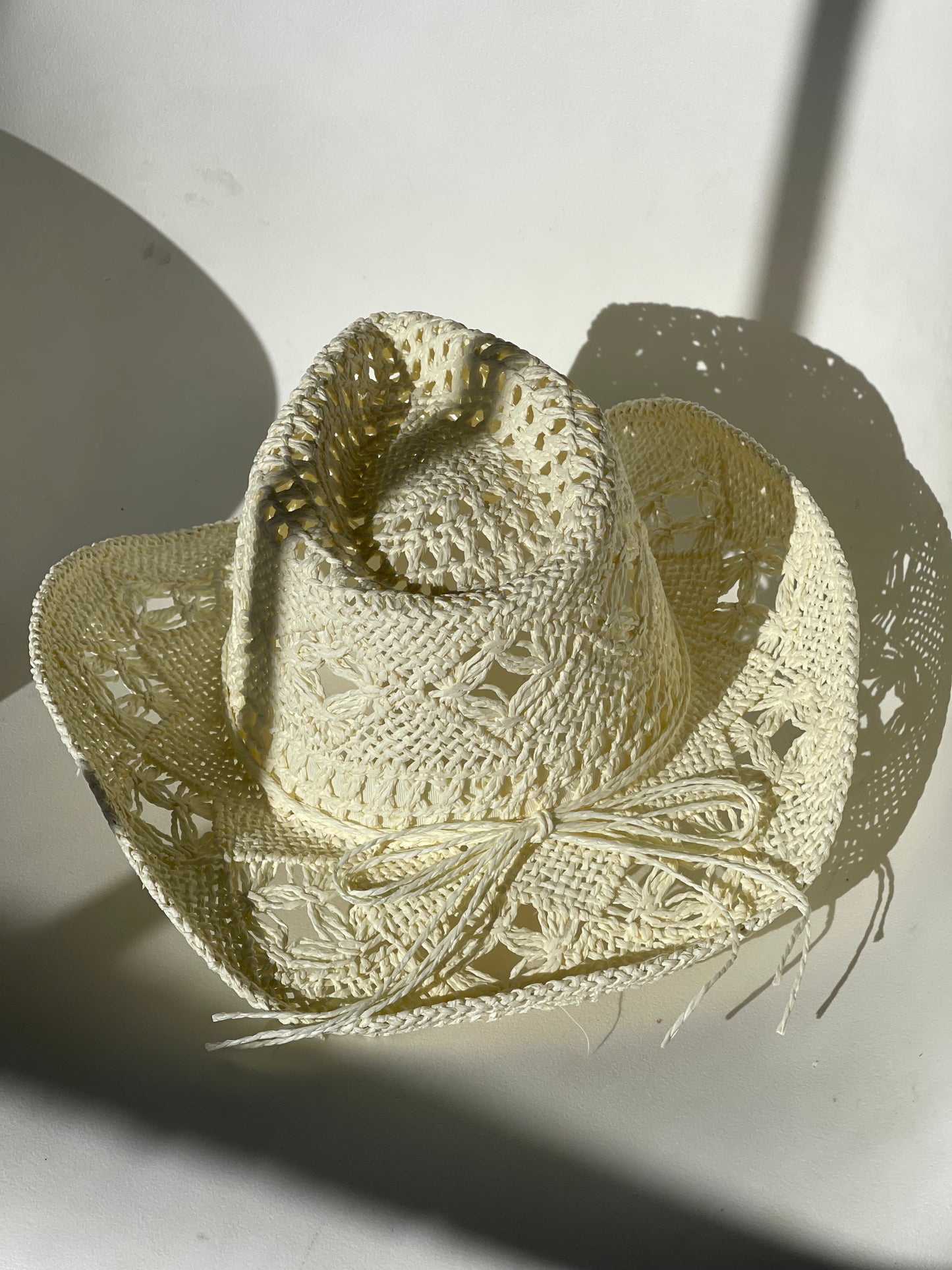 Addison Handmade Summer Cowboy Hat In Ivory