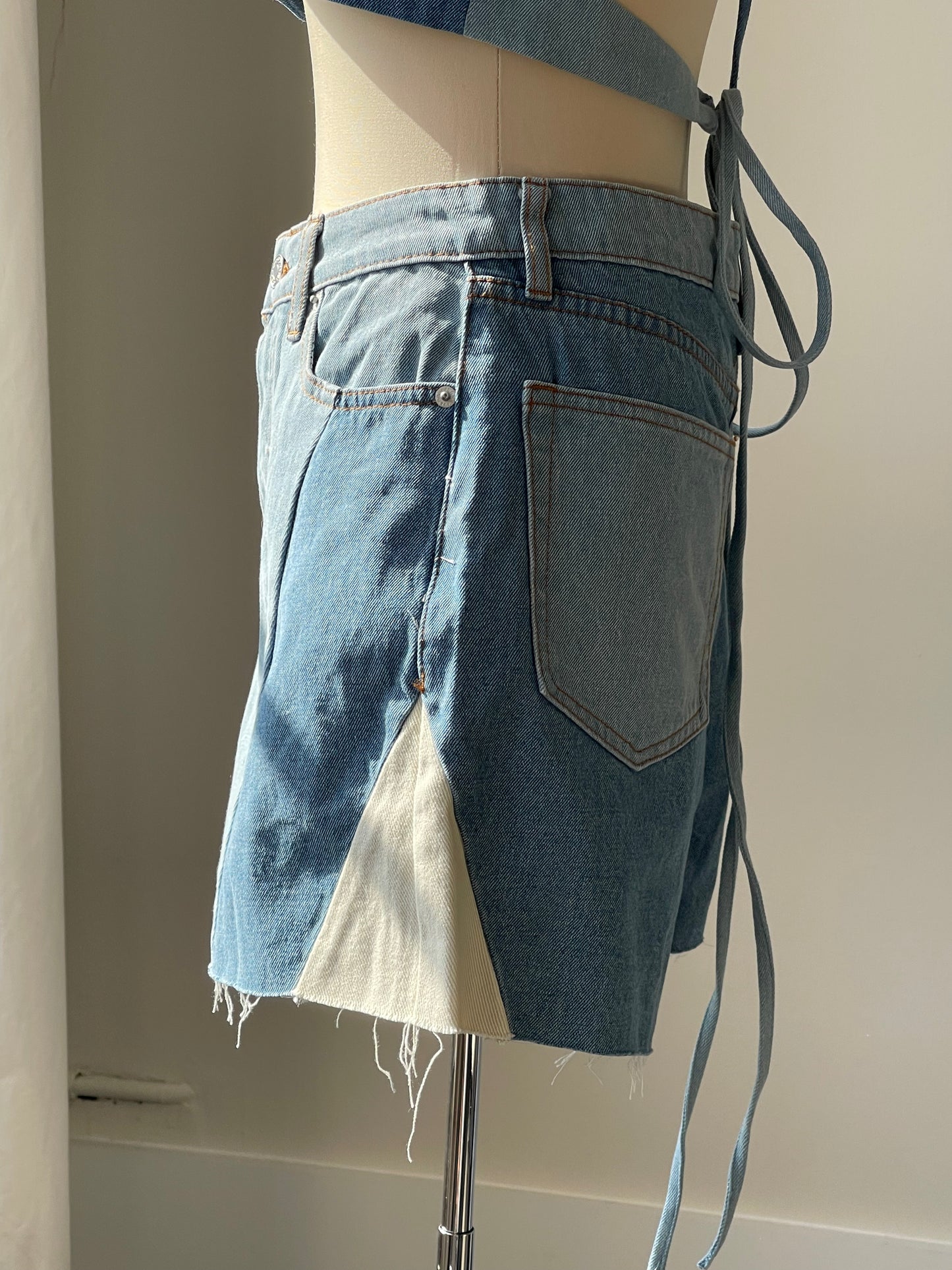 Susie 70s Style Denim Shorts