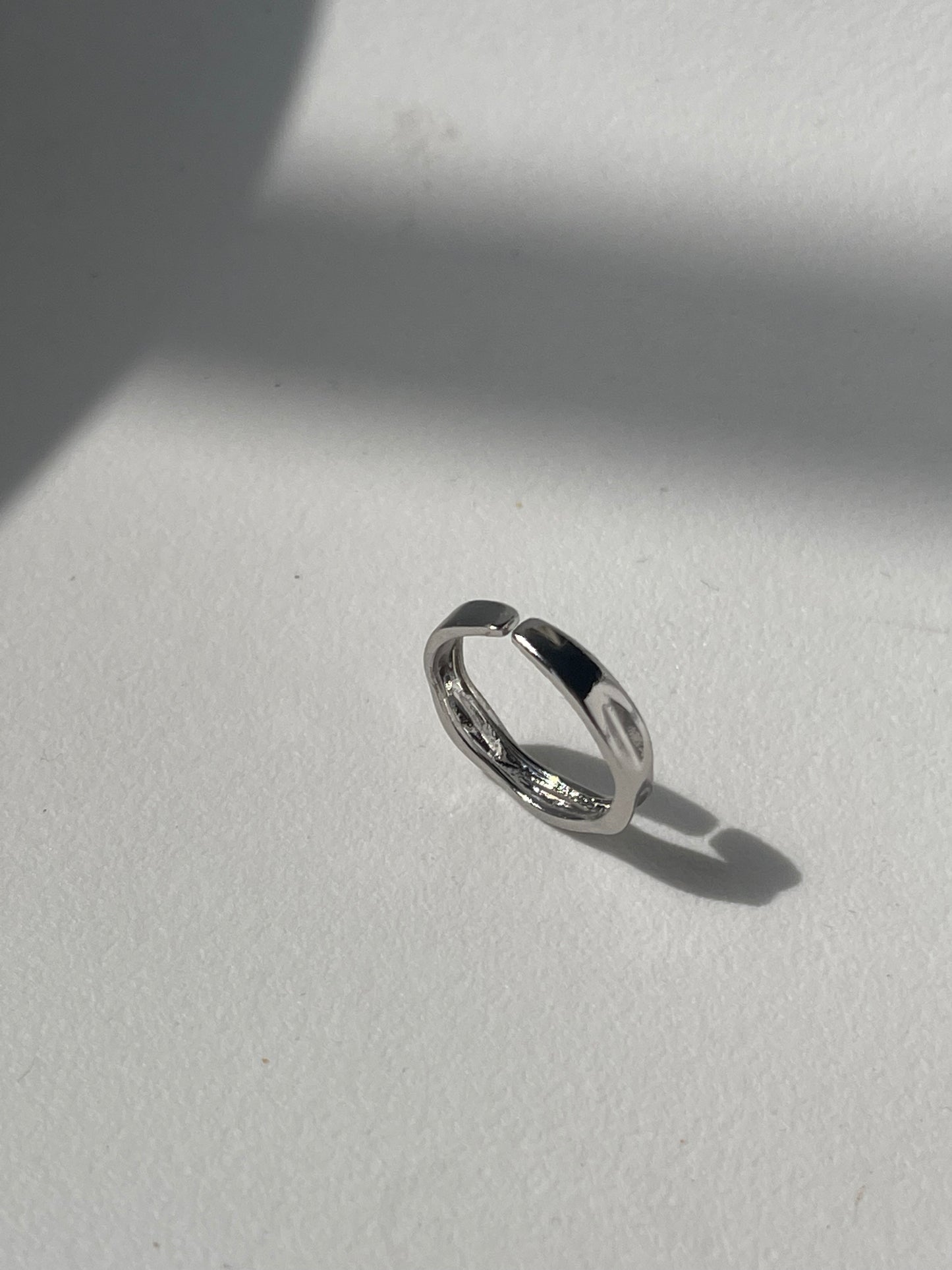 Ferris Ditch Single Band Ring In Silver