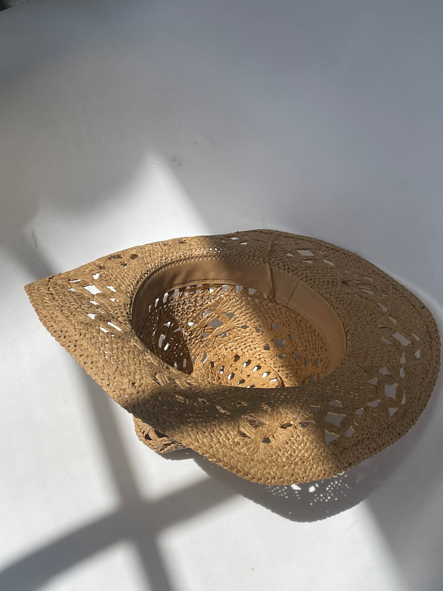 Madison Handmade Summer Cowboy Hat In Tan