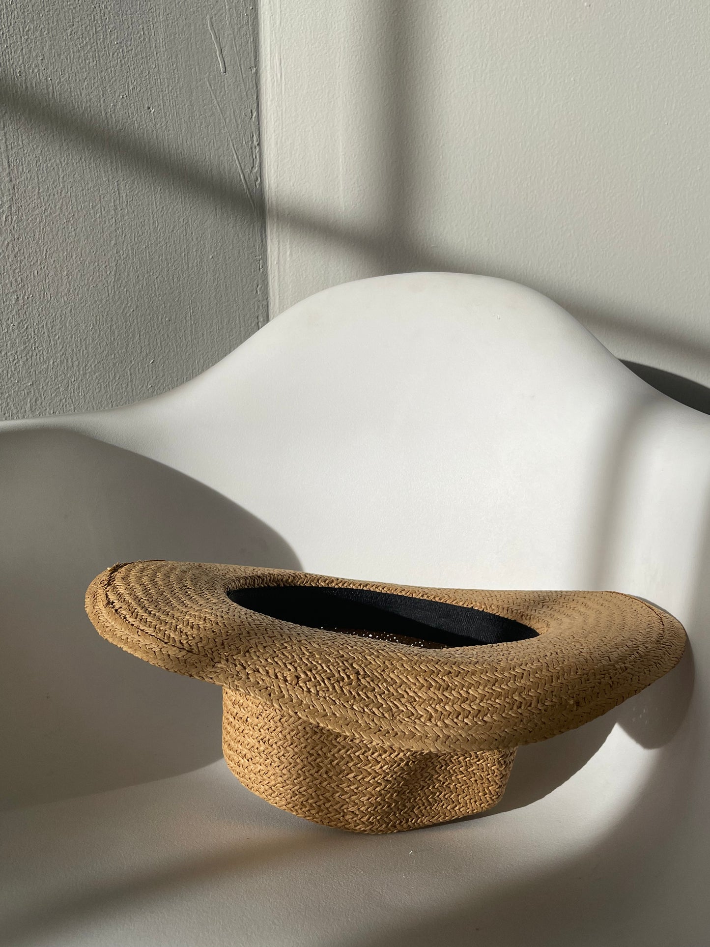 Casey Braided Belt Woven Cowboy Hat In Brown