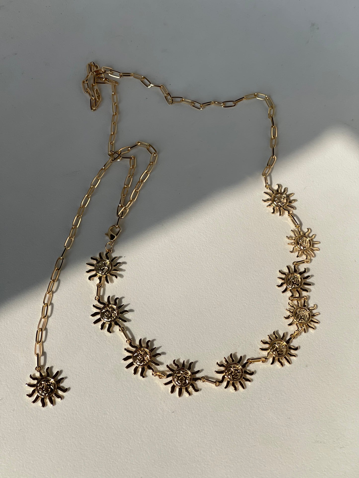 Texas Sun Chain Belt In Gold