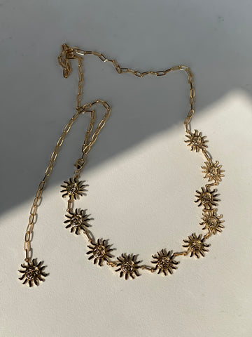 Texas Sun Chain Belt In Gold