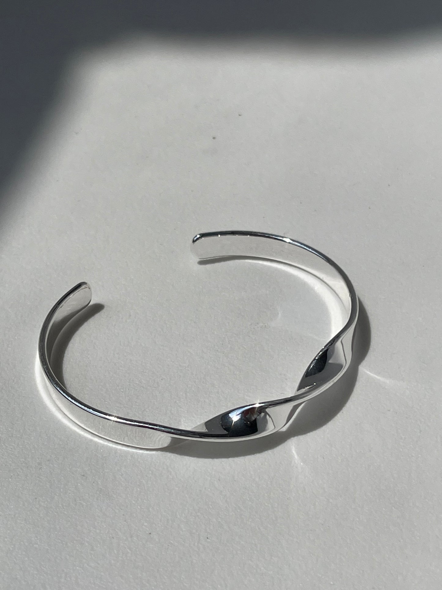 Shawna Double Twist Cuff Bracelet In Silver