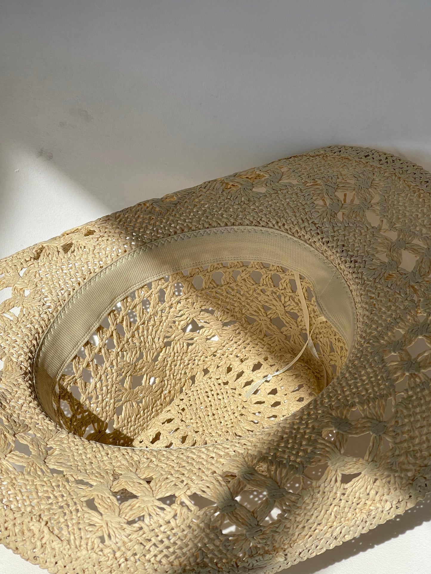 Madison Handmade Summer Cowboy Hat In Ivory Taupe
