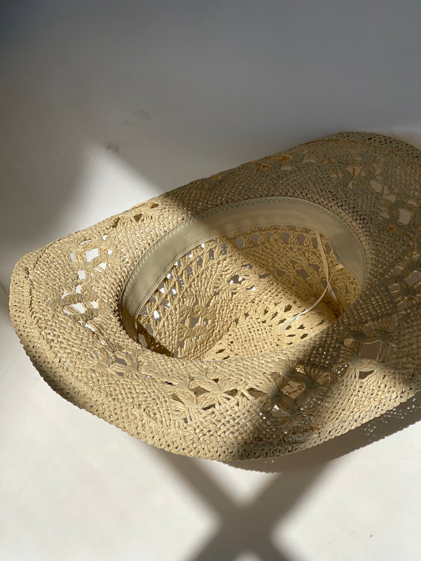 Madison Handmade Summer Cowboy Hat In Ivory Taupe