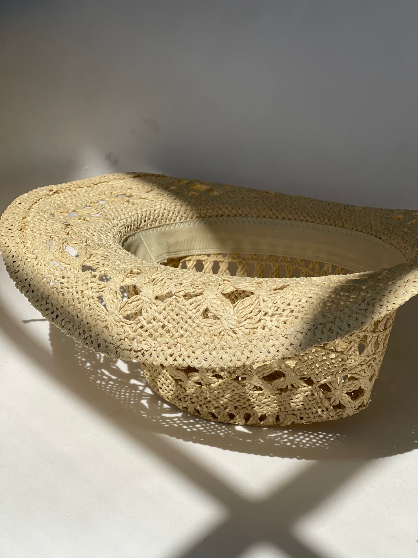 Madison Handmade Summer Cowboy Hat In Ivory Taupe