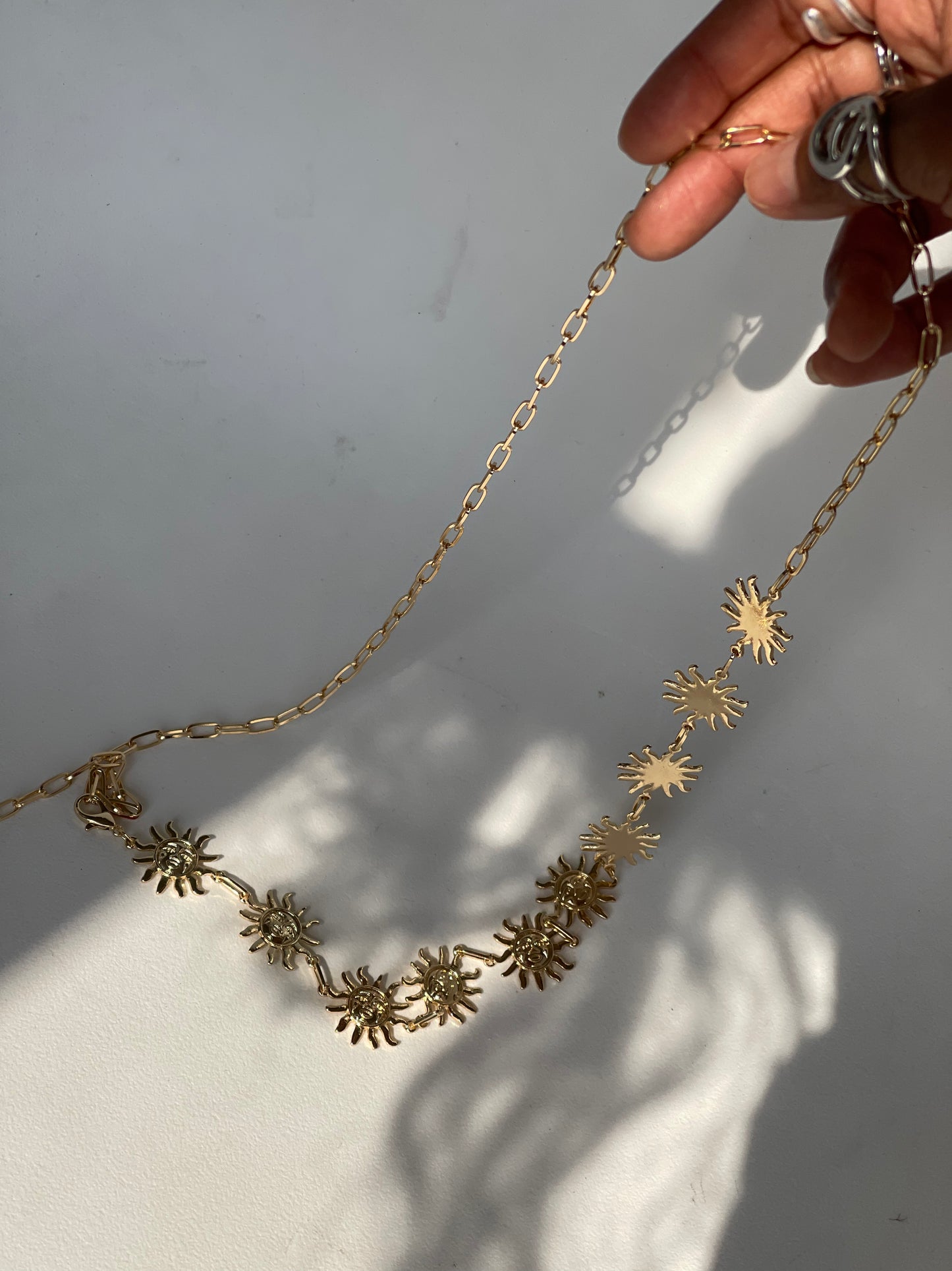 Texas Sun Chain Belt In Gold