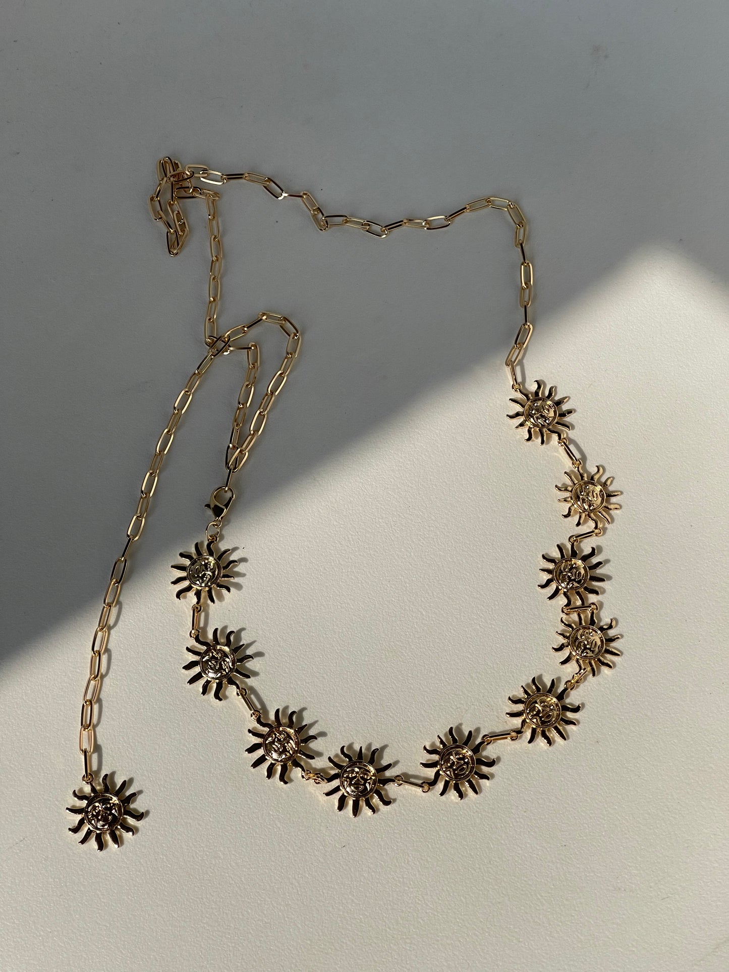 Texas Sun Chain Belt In Gold