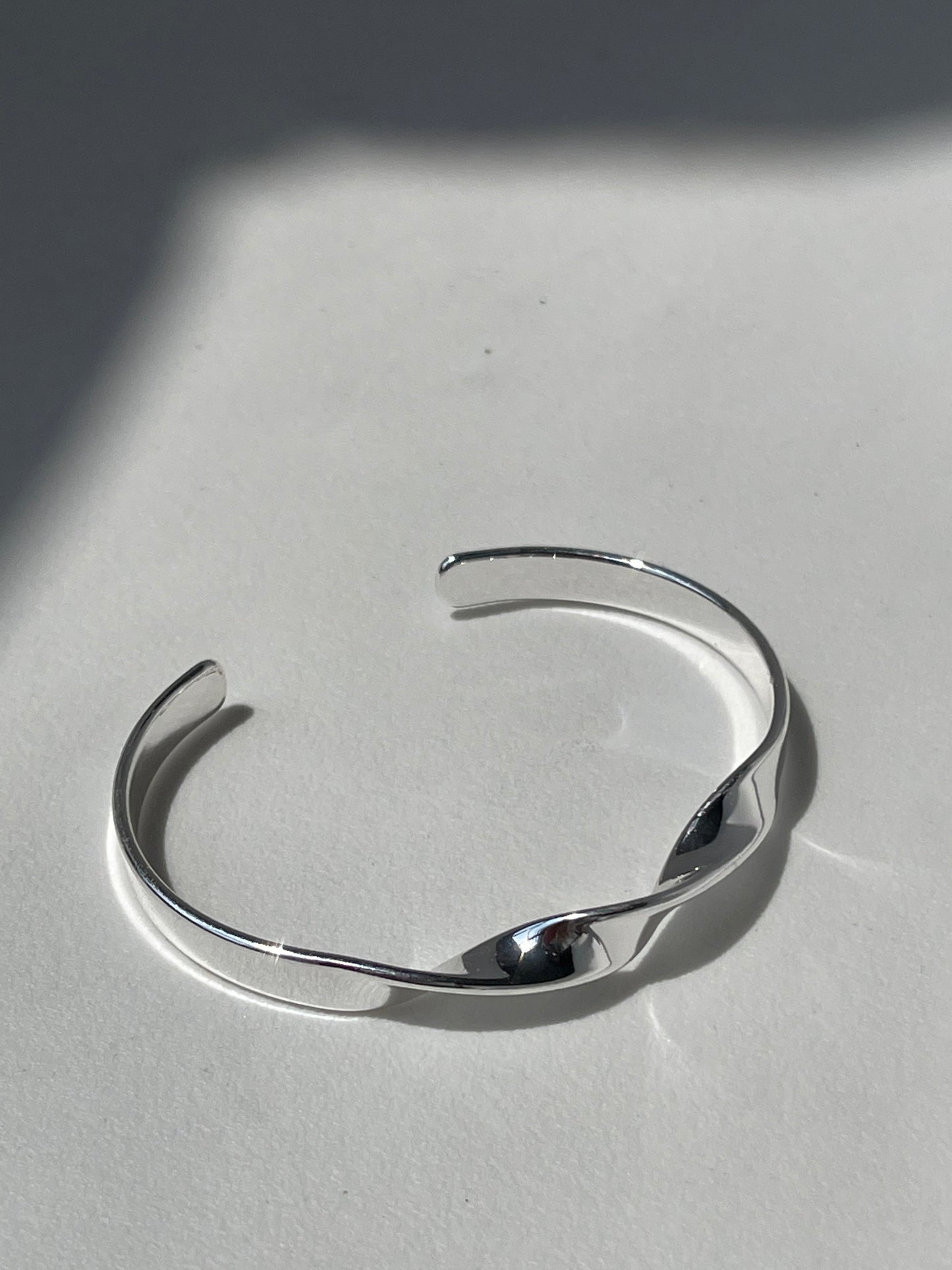Shawna Double Twist Cuff Bracelet In Silver