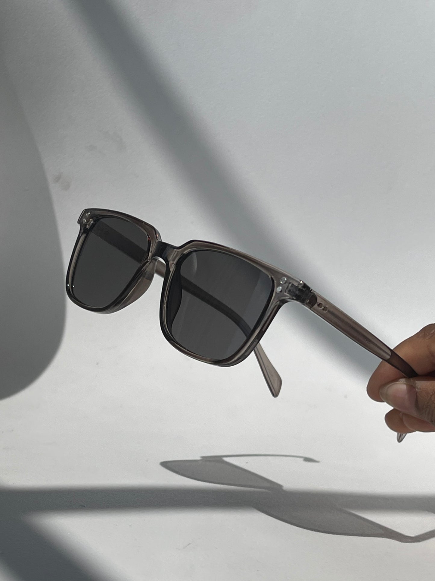 Katie Classic 80s Style Sunglasses In Grey