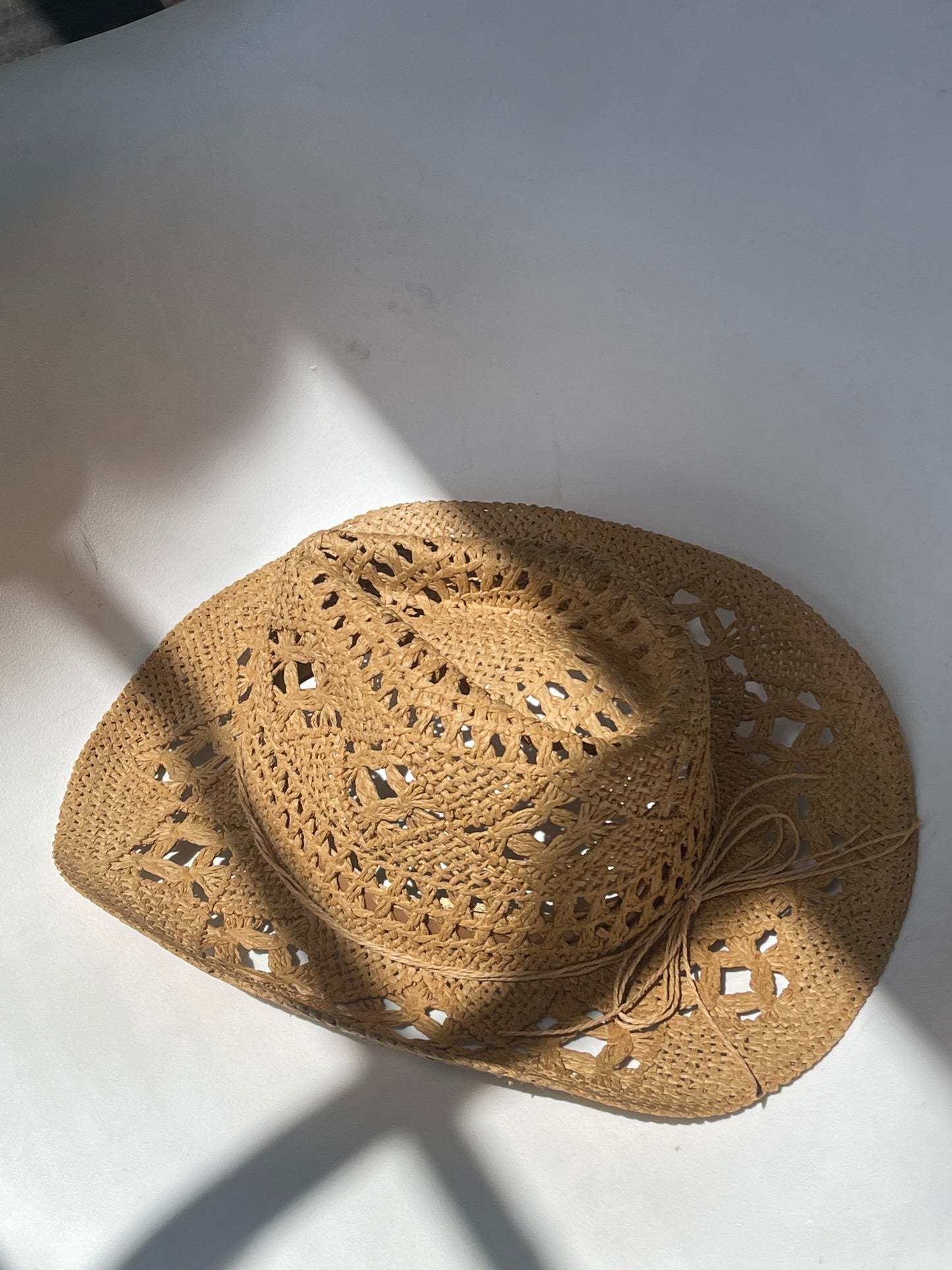 Madison Handmade Summer Cowboy Hat In Tan