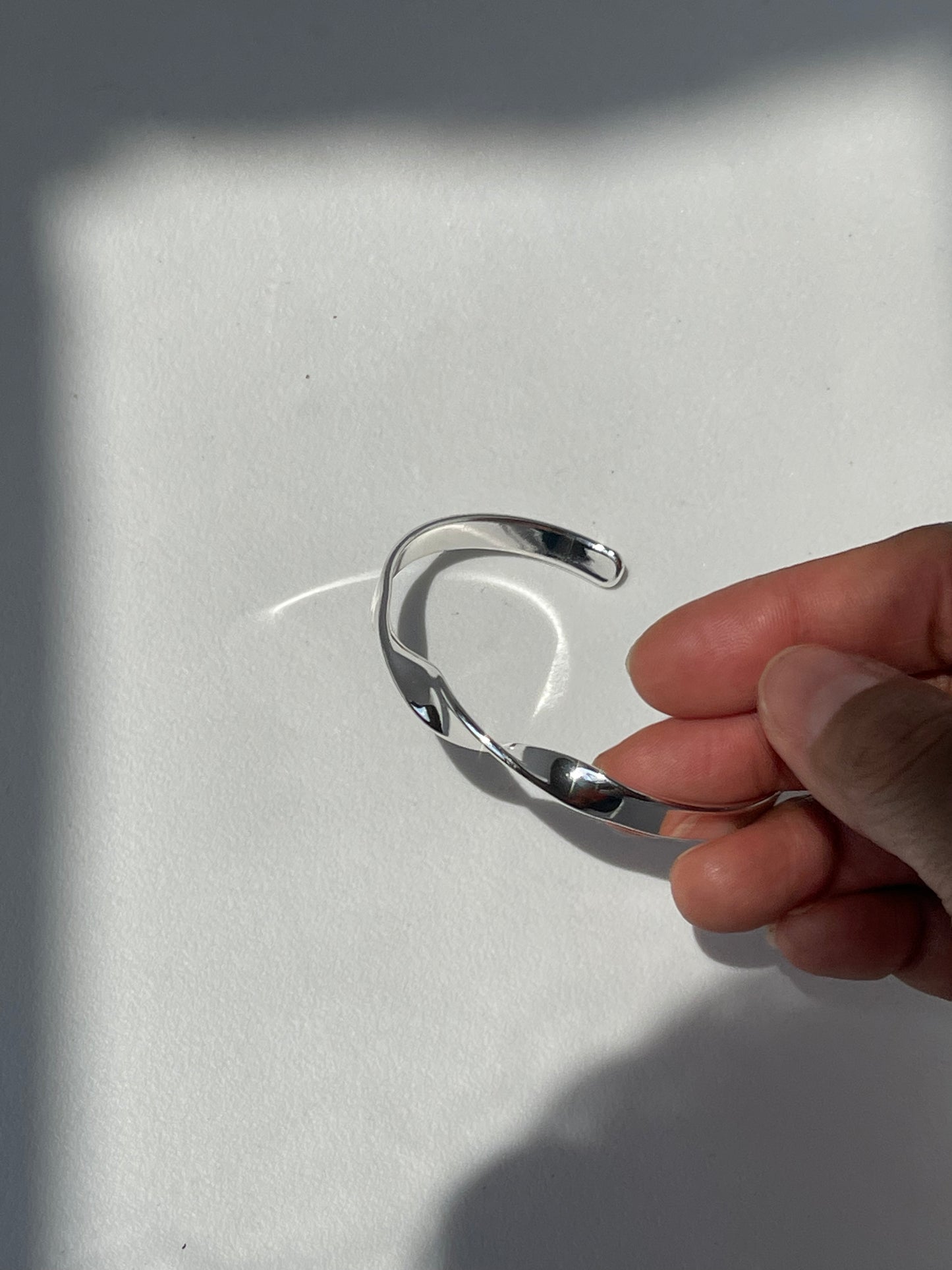 Shawna Double Twist Cuff Bracelet In Silver