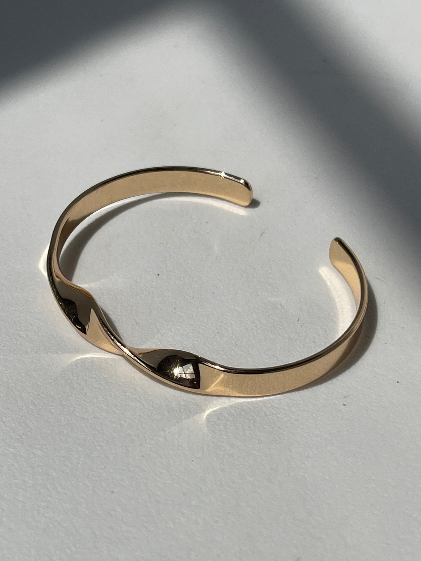 Shawna Double Twist Cuff Bracelet In Gold