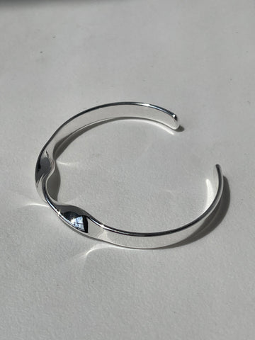 Shawna Double Twist Cuff Bracelet In Silver