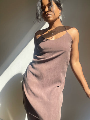Lizette Mini Dress In Brown