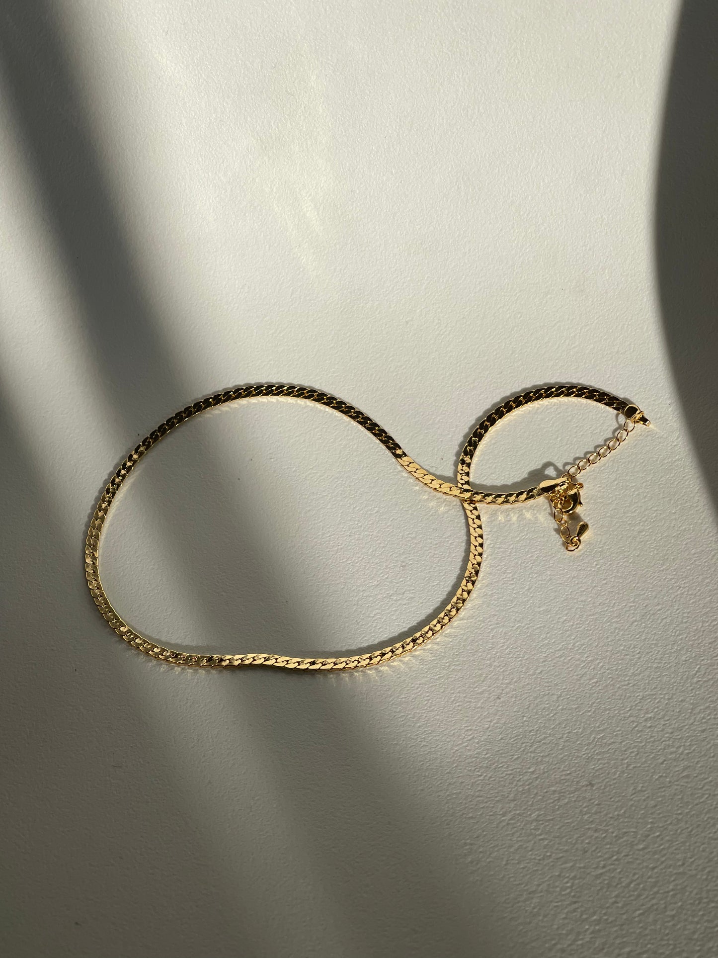 Corin Classic Flat Chain Necklace In Gold